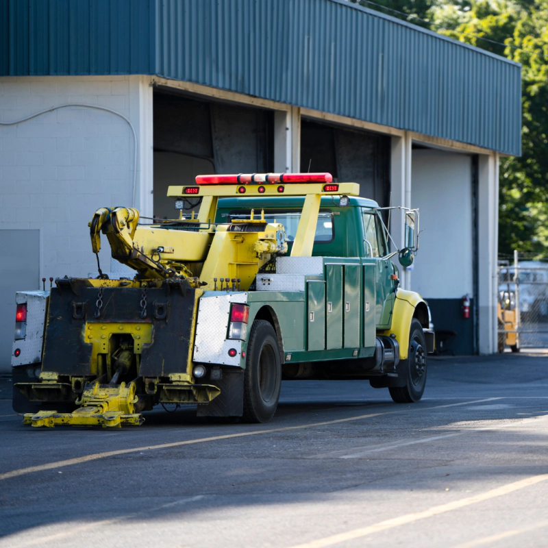 a towing truck ready for dispatch